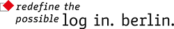 redefine the possible log in berlin logo berlin