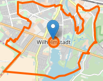 Grafik Karte Berlin Wilhelmstadt
